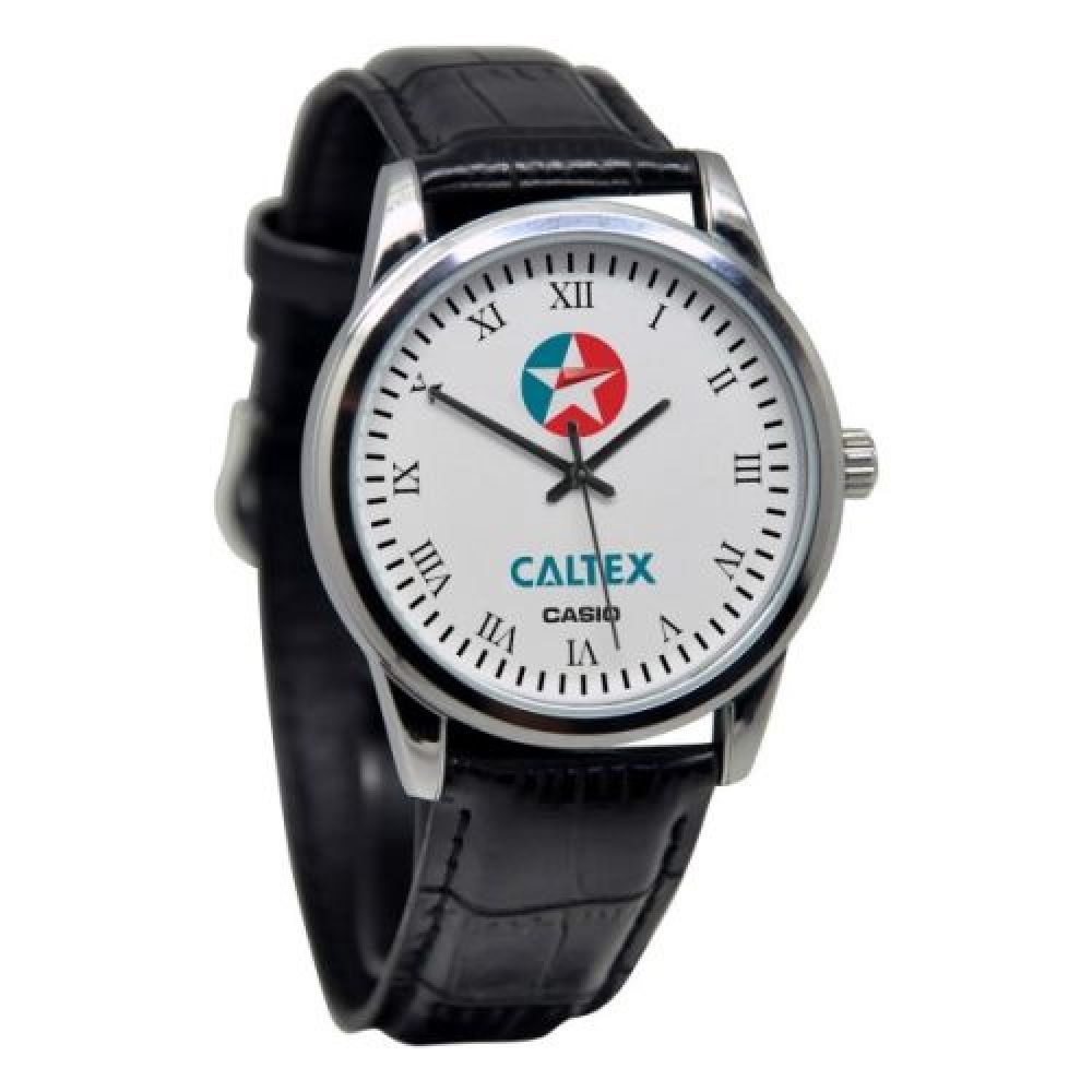RELOJ PLATA  MARCA CASIO DE ACERO INOXIDABLE  CORREA NEGRA  INCLUYE ESTUCHE CASIO ORIGINAL CABALLERO Y DAMA imagen